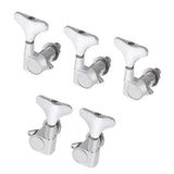 Maxbell 5Pcs String Tuning Pegs Machine Heads for Electric Bass 2L3R