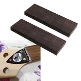 Maxbell 2 Pieces Ebony Wood Blank Lumber for Musical Instrument Luthier Supplies