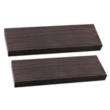 Maxbell 2 Pieces Ebony Wood Blank Lumber for Musical Instrument Luthier Supplies