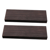 Maxbell 2 Pieces Ebony Wood Blank Lumber for Musical Instrument Luthier Supplies