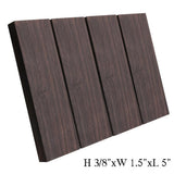 Maxbell 2 Pieces Ebony Wood Blank Lumber for Musical Instrument Luthier Supplies