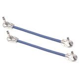 Maxbell Guitar Pedal Cable M to M Right Angle 20cm 6.35mm Cables for Effect Blue