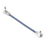 Maxbell Guitar Pedal Cable M to M Right Angle 20cm 6.35mm Cables for Effect Blue