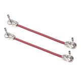 Maxbell 2pcs Guitar Patch Cable 1/4in Plug DIY Instrument for Effect Audio Red