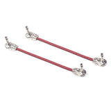 Maxbell 2pcs Guitar Patch Cable 1/4in Plug DIY Instrument for Effect Audio Red