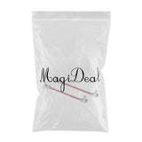 Maxbell 2pcs Guitar Patch Cable 1/4in Plug DIY Instrument for Effect Audio Red