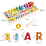 Maxbell Math Toys Counting Board Digital Shape Pairing Preschool Learning For Kids