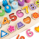 Maxbell Math Toys Counting Board Digital Shape Pairing Preschool Learning For Kids