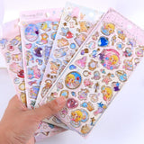 Maxbell 12 Sheets Scrapbooking Stickers Crystal Decorative Transparent DIY Craft