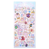Maxbell 12 Sheets Scrapbooking Stickers Crystal Decorative Transparent DIY Craft
