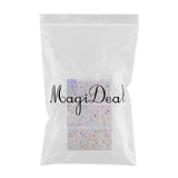 Maxbell 12 Sheets Scrapbooking Stickers Crystal Decorative Transparent DIY Craft