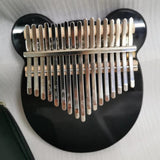 Maxbell Kalimba 17 Key Thumb Piano Acrylic Black Mbira Gift with Case Tuner Hammer