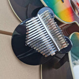 Maxbell Kalimba 17 Key Thumb Piano Acrylic Black Mbira Gift with Case Tuner Hammer