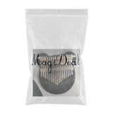 Maxbell Kalimba 17 Key Thumb Piano Acrylic Black Mbira Gift with Case Tuner Hammer