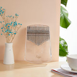 Maxbell 1Pc 17-Key Crystal Kalimba Finger Thumb Piano Mbira Soft Handle Clear