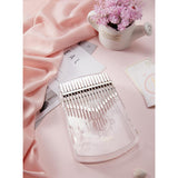 Maxbell 1Pc 17-Key Crystal Kalimba Finger Thumb Piano Mbira Soft Handle Clear