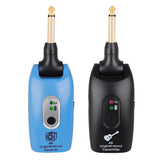 Maxbell 2.4GHZ Wireless Guitar System Transmitter Receiver Pickup Amplifier Black