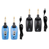 Maxbell 2.4GHZ Wireless Guitar System Transmitter Receiver Pickup Amplifier Black