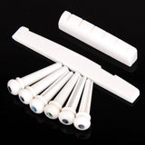 Maxbell Classical Guitar Bridge Saddle Cattle Bone 6 String Slotted Nut New