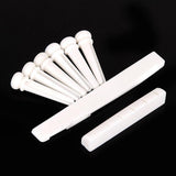 Maxbell Classical Guitar Bridge Saddle Cattle Bone 6 String Slotted Nut New