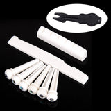 Maxbell Classical Guitar Bridge Saddle Cattle Bone 6 String Slotted Nut New