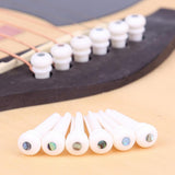 Maxbell Classical Guitar Bridge Saddle Cattle Bone 6 String Slotted Nut New