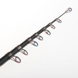Maxbell Carbon Fiber Telescopic Fishing Rod Super Strong Sea Spinning Hand Pole 2.7m