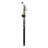 Maxbell Carbon Fiber Telescopic Fishing Rod Super Strong Sea Spinning Hand Pole 2.7m