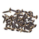 Maxbell 50x Pickguard Mounting Screws for ST SQ Replacement Parts Bronze 3x12mm