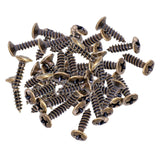 Maxbell 50x Pickguard Mounting Screws for ST SQ Replacement Parts Bronze 3x12mm
