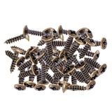 Maxbell 50x Pickguard Mounting Screws for ST SQ Replacement Parts Bronze 3x12mm