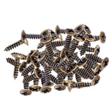 Maxbell 50x Pickguard Mounting Screws for ST SQ Replacement Parts Bronze 3x12mm