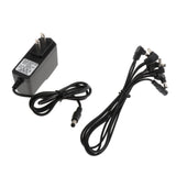 Maxbell Guitar Effector Power Supply Adapter US Plug With 1 to 5 Way Splitter Cable