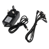 Maxbell 9V AC/DC Guitar Effect Power Adapter Charger w/ 1 to 5 Way Cable Cords