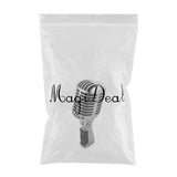Maxbell Classic Vintage Dynamic Vocal Microphone for Live Stage Karaoke  Silver