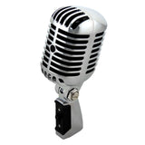 Maxbell Classic Vintage Dynamic Vocal Microphone for Live Stage Karaoke  Silver
