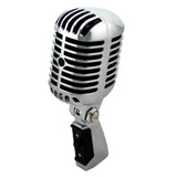 Maxbell Classic Vintage Dynamic Vocal Microphone for Live Stage Karaoke  Silver