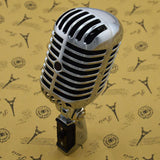 Maxbell Classic Vintage Dynamic Vocal Microphone for Live Stage Karaoke  Silver