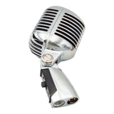 Maxbell Classic Vintage Dynamic Vocal Microphone for Live Stage Karaoke  Silver