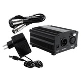 Maxbell 48V Phantom Power Supply XLR 3 Pin Microphone Cable for Microphone Recording