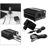 Maxbell 48V Phantom Power Supply XLR 3 Pin Microphone Cable for Microphone Recording