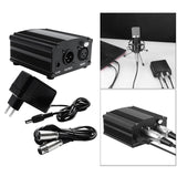 Maxbell 48V Phantom Power Supply XLR 3 Pin Microphone Cable for Microphone Recording
