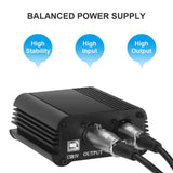 Maxbell 48V Phantom Power Supply with Charging Cable for Microphone Music Recording