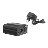 Maxbell 48V Phantom Power Supply with Charging Cable for Microphone Music Recording