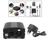 Maxbell 48V Phantom Power Supply with Charging Cable for Microphone Music Recording