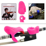 Maxbell Violin Bow Grip Correcting Hold for 2/4 3/4 Violin Viola Training Rose Red