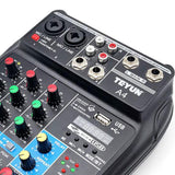 Maxbell Portable 4 Channel Digital Sound Mixing Console System 48V Amplifier