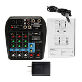 Maxbell Portable 4 Channel Digital Sound Mixing Console System 48V Amplifier