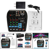 Maxbell Portable 4 Channel Digital Sound Mixing Console System 48V Amplifier