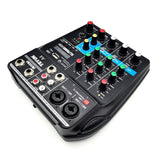 Maxbell Portable 4 Channel Digital Sound Mixing Console 48V Amplifier